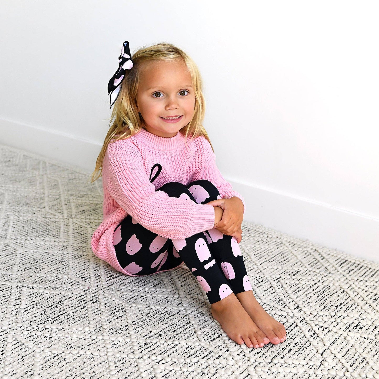 Shade Black Ghost LEGGINGS Halloween Bamboo Kids Loung
