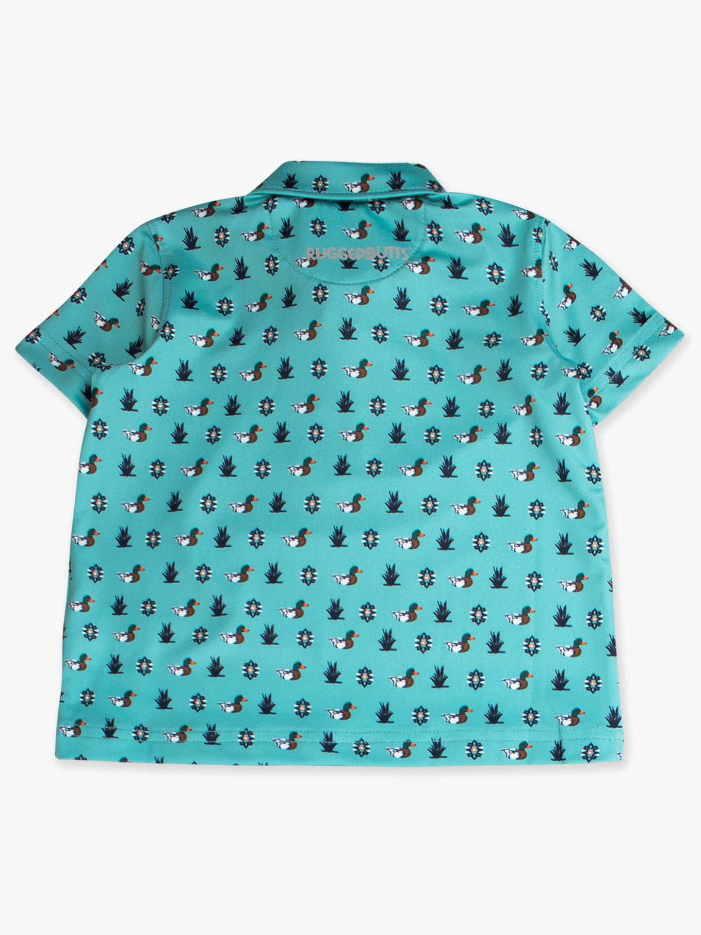 Boys Dapper Ducks Knit Short Sleeve Performance Polo