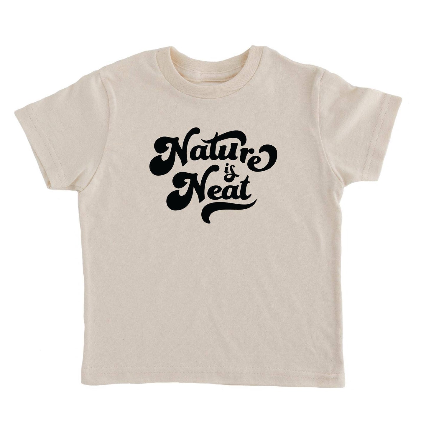 Nature Is Neat Kids T-shirt | Eco Friendly Retro Graphic Tee
