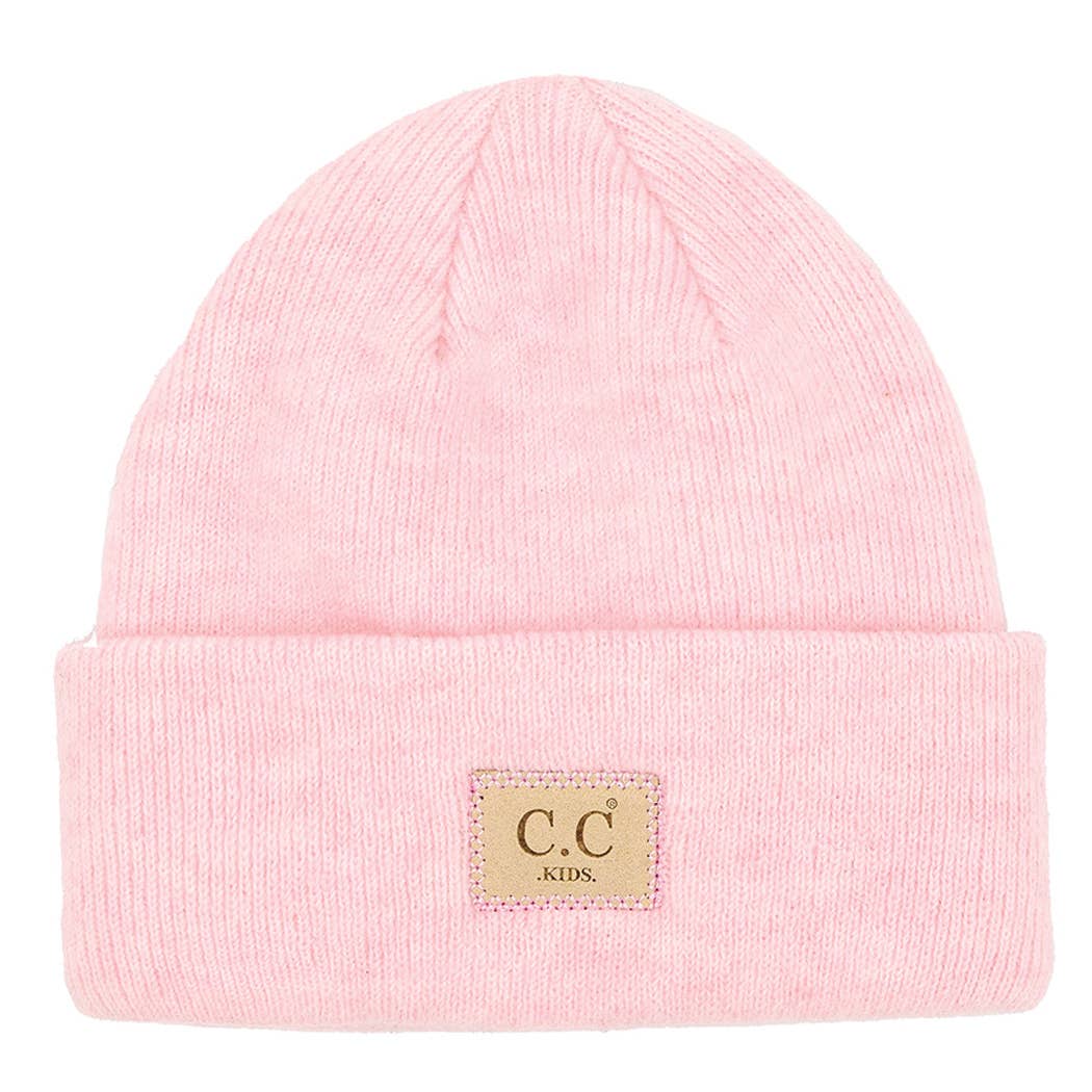 Kids Suede Patch Heather Classic Beanie