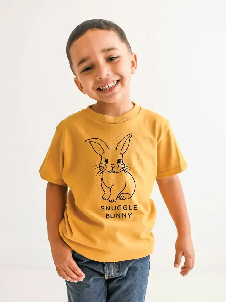 Snuggle Bunny Kids T-shirt | Eco-Friendly Easter Gift Tee