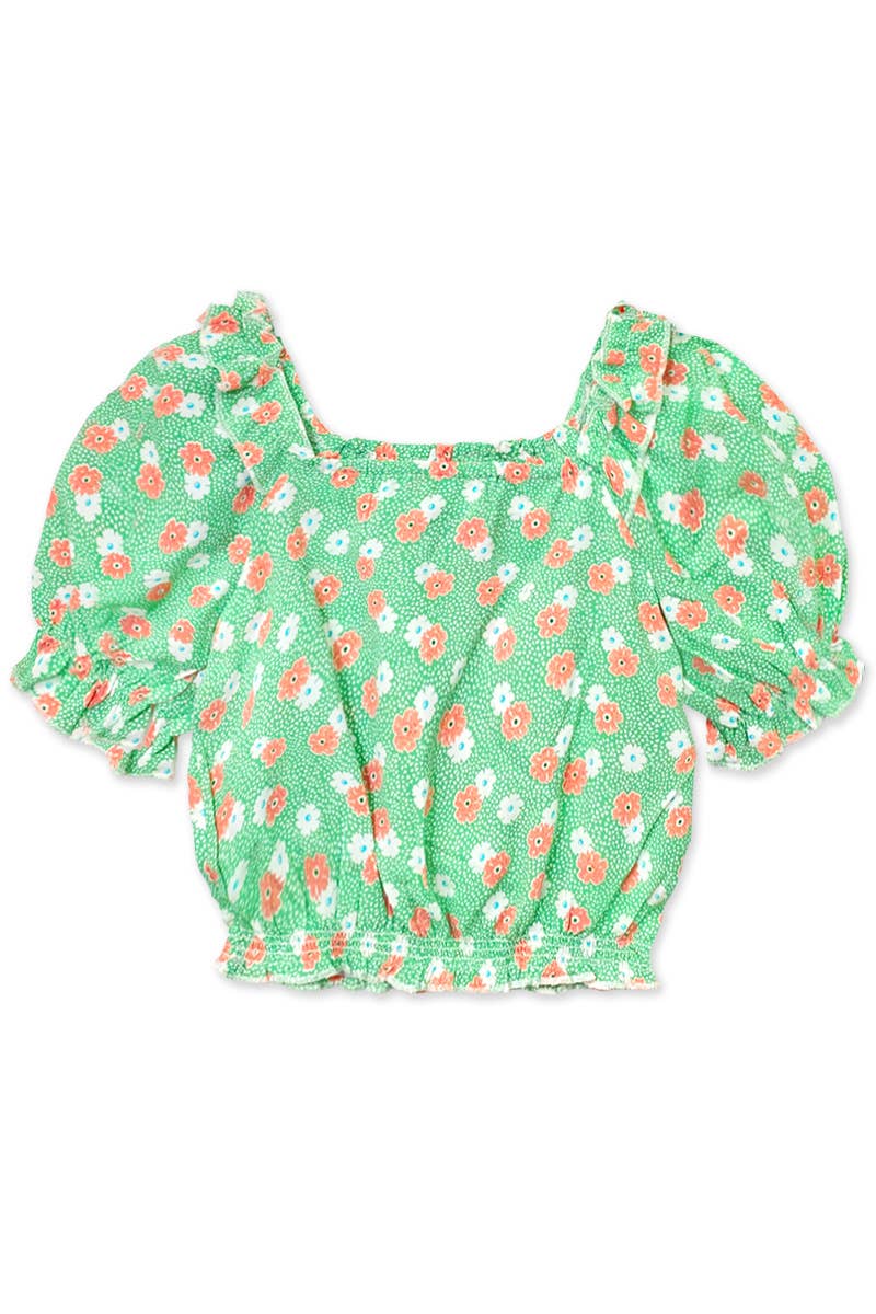 TKT-3150T Toddler's Fashion Top W/ Puff Sleeve