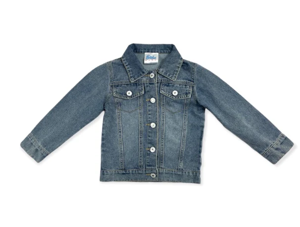 Denim Fringe Jacket, 0M-5T
