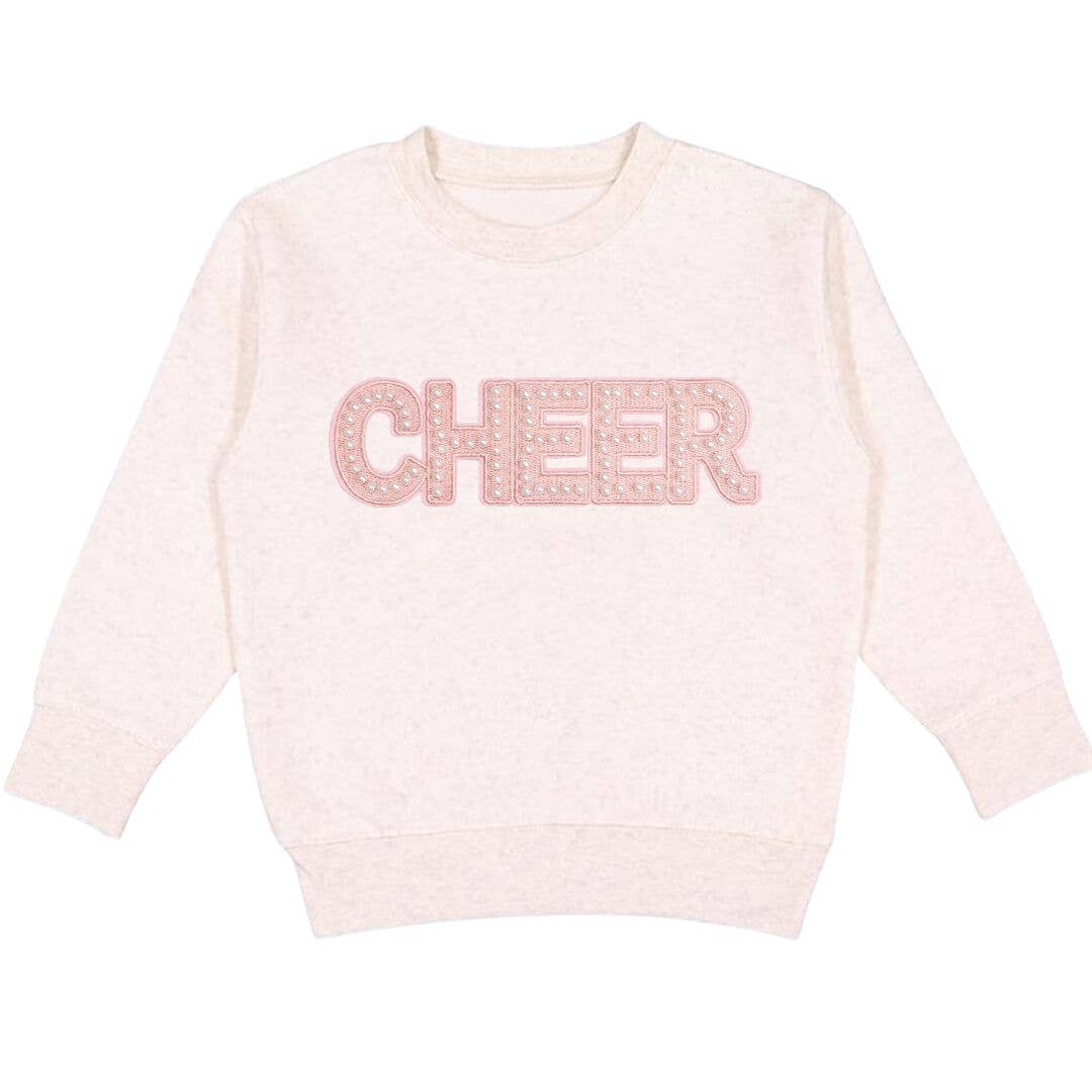 Cheer Pearl Patch Sweatshirt - Girls Clothes