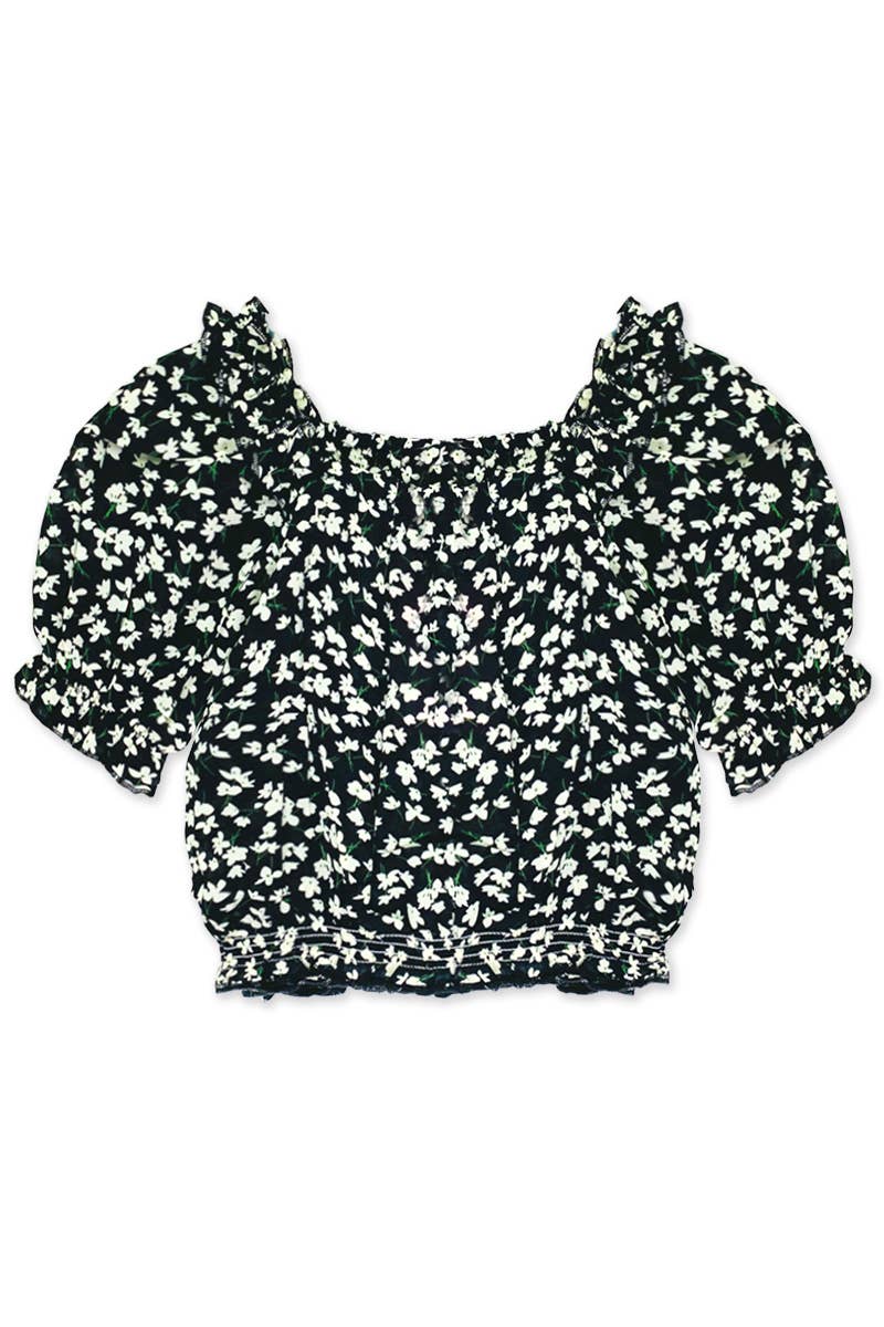 TKT-3150T Toddler's Fashion Top W/ Puff Sleeve