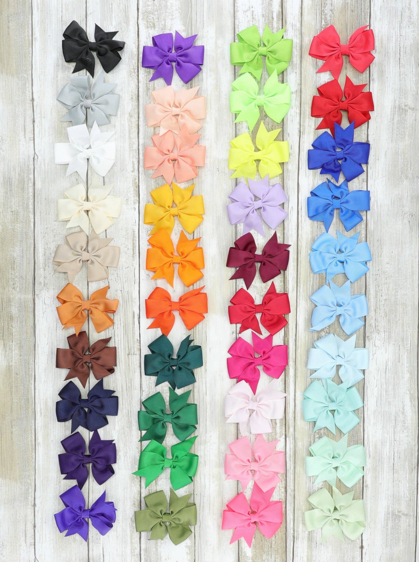 Ribbon Bow 3 Inch - 40 Piece Bundle