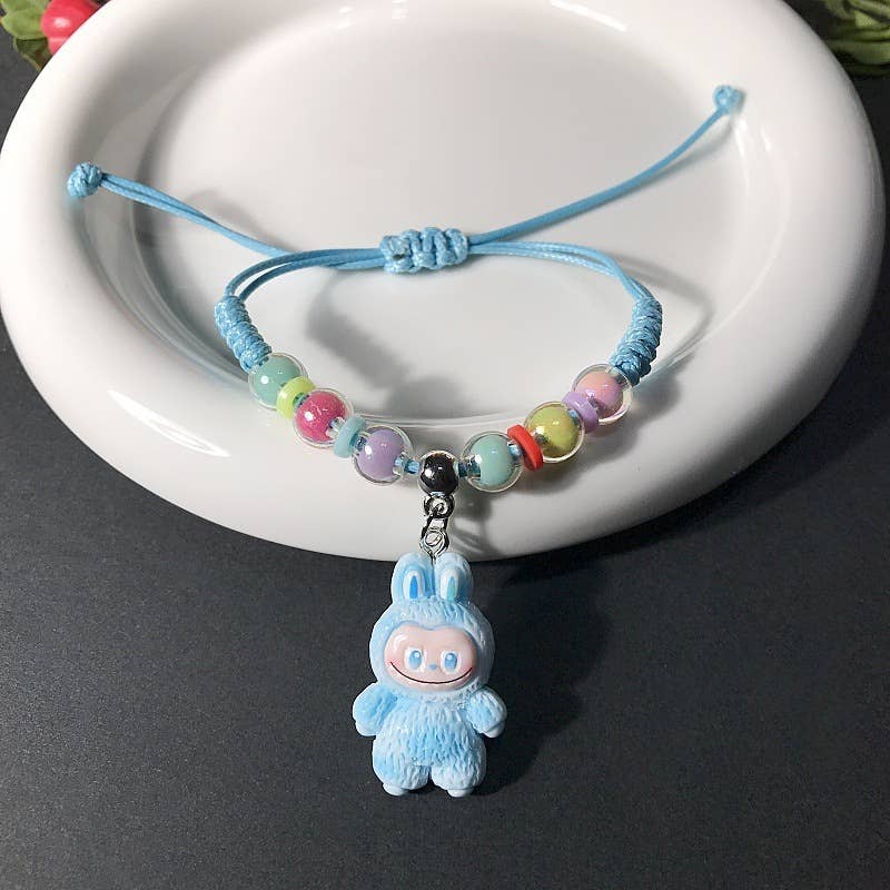 Creative hand-woven Labub bracelet for girls