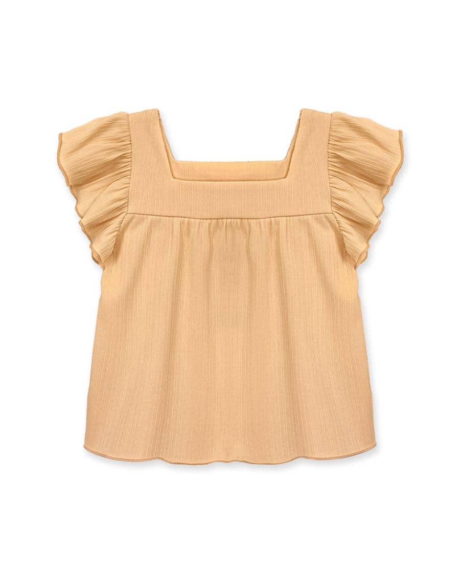 GKT-Q24-319B-G2 Girl's Fashion Top w/ Square Neckline