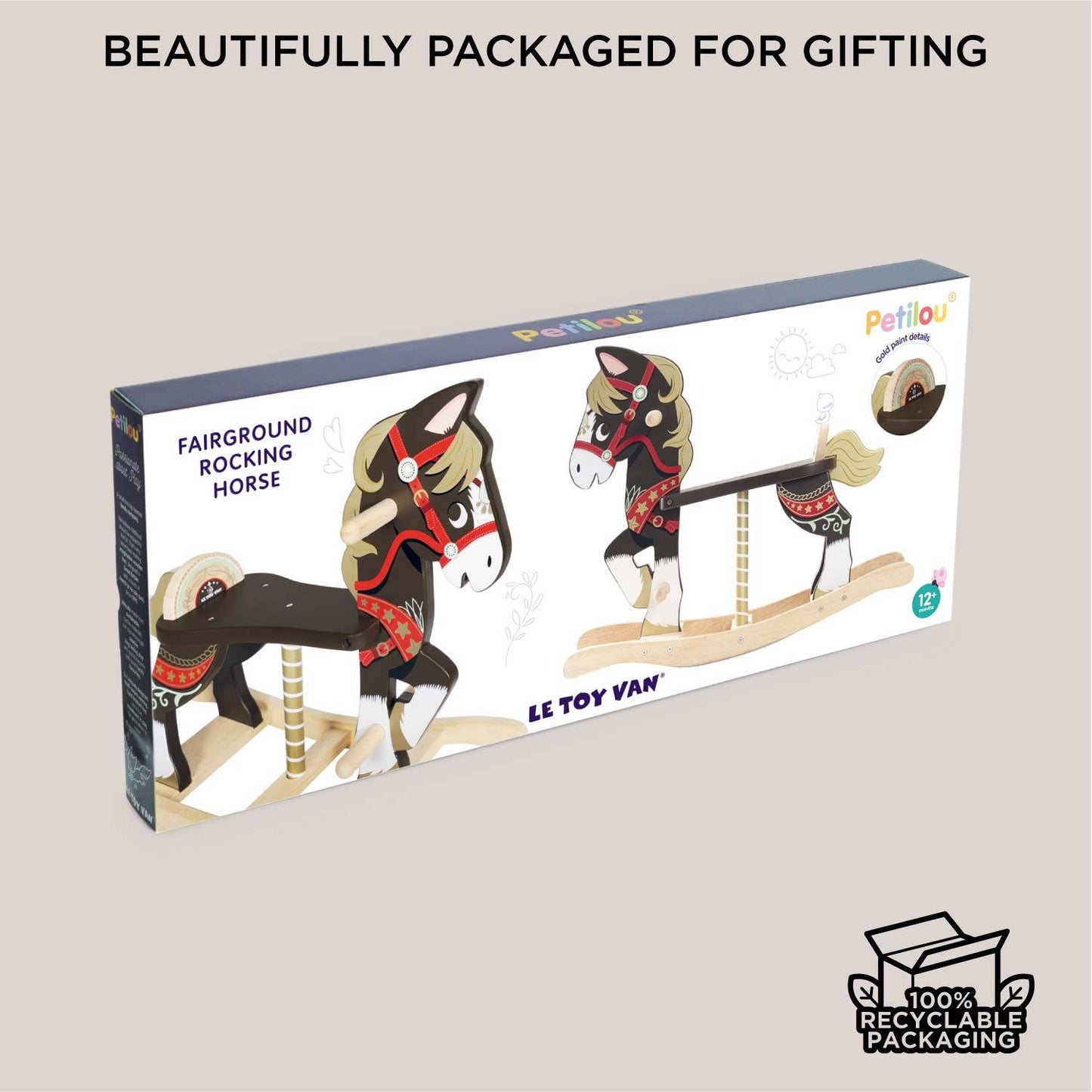 Classic Wooden Rocking Horse