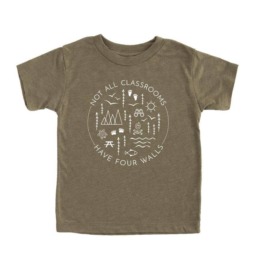 Not All Classrooms Have Four Walls Kids Tee | Eco Friendly