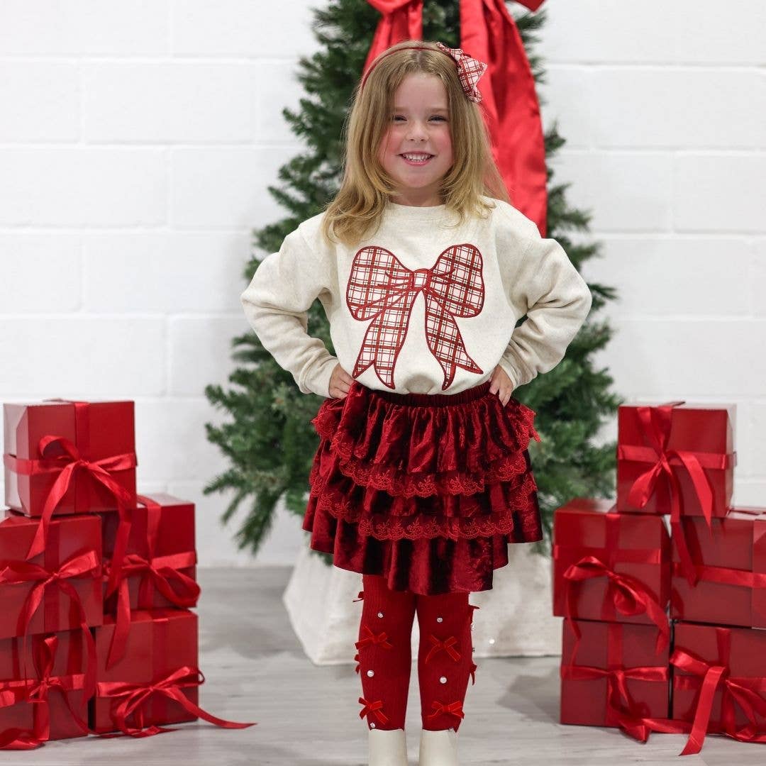 Ruby Red Bedazzled Tights - Holiday Accessories