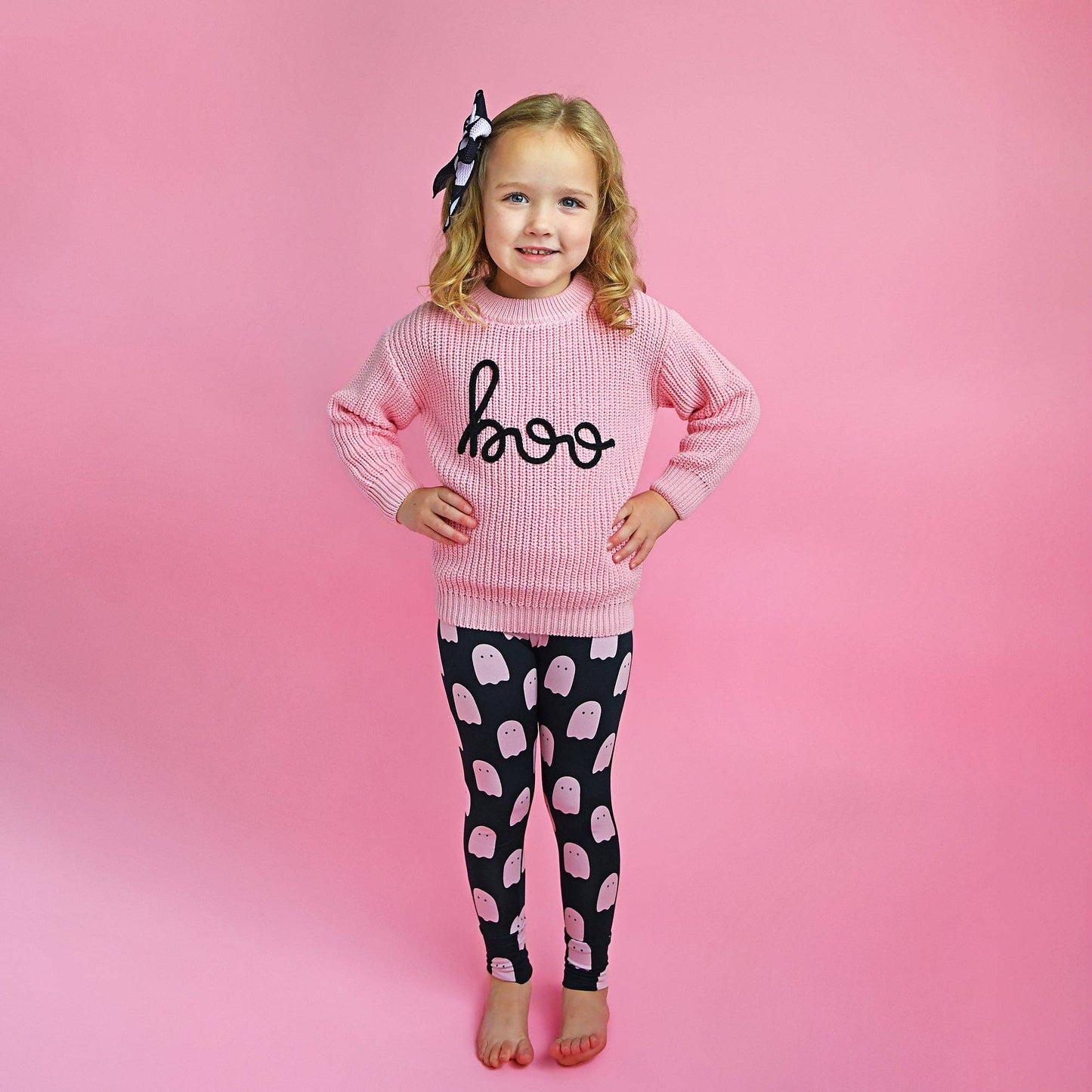 Shade Black Ghost LEGGINGS Halloween Bamboo Kids Loung