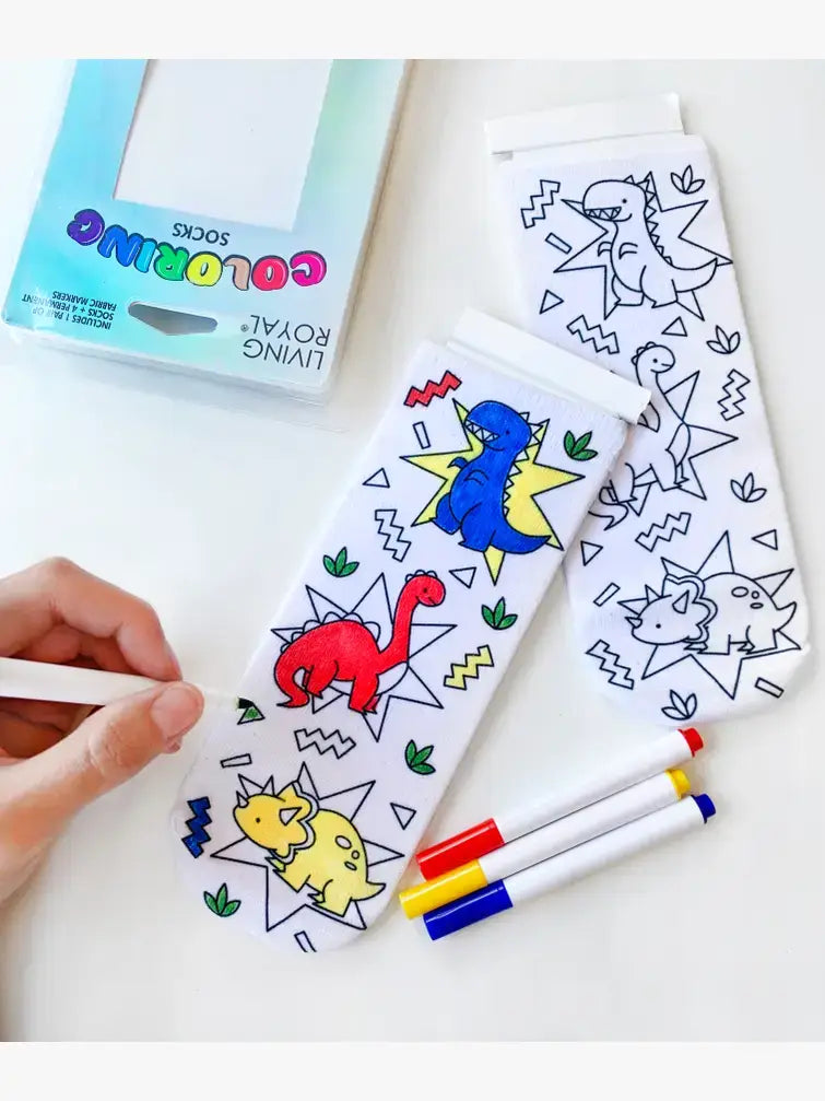 Ankle Socks - DIY Coloring Kit - Western Rodeo