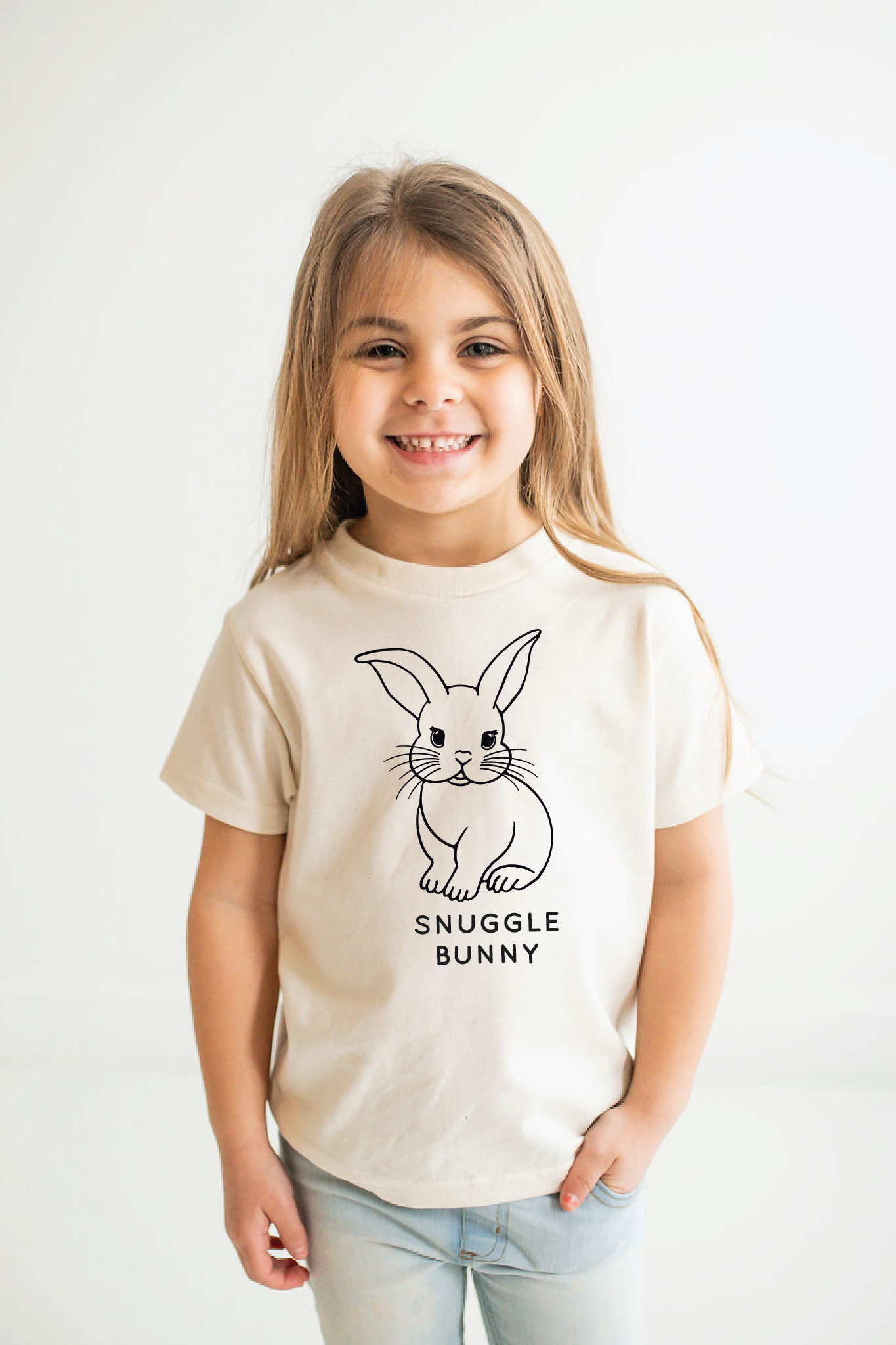 Snuggle Bunny Kids T-shirt | Eco-Friendly Easter Gift Tee