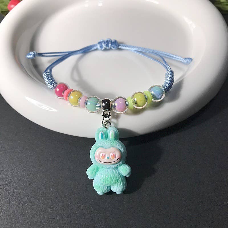 Creative hand-woven Labub bracelet for girls