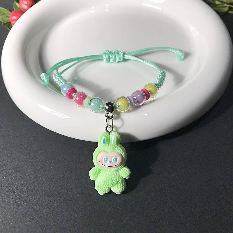 Creative hand-woven Labub bracelet for girls