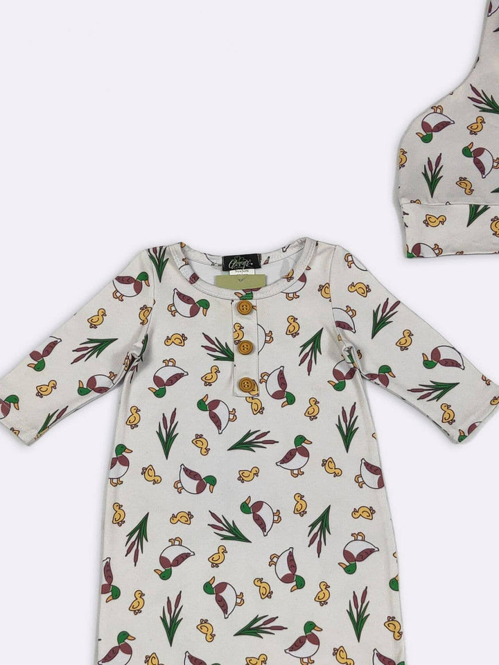 Duckling Baby Knotted Gown