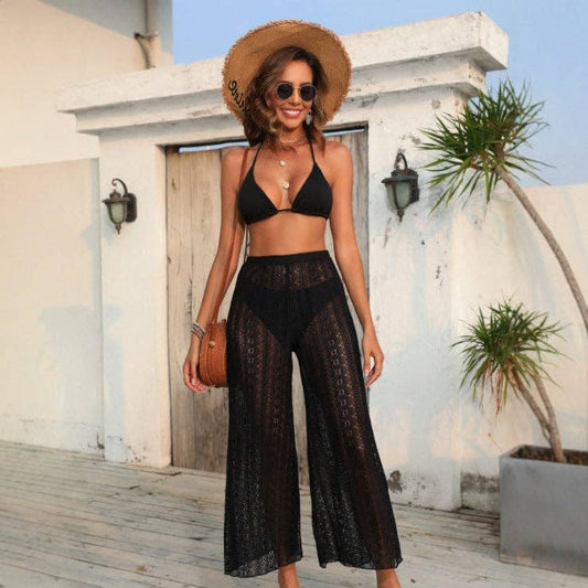 Sierra High Waist Bikini Swimsuit with Wide Leg Pant