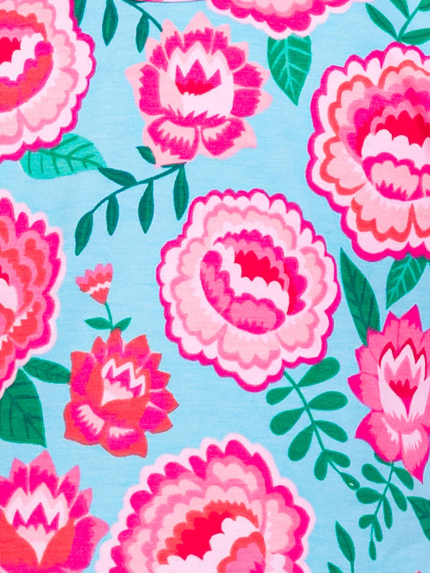 Girls Bright Blossoms Knit Ruffle Tiered Tunic Top