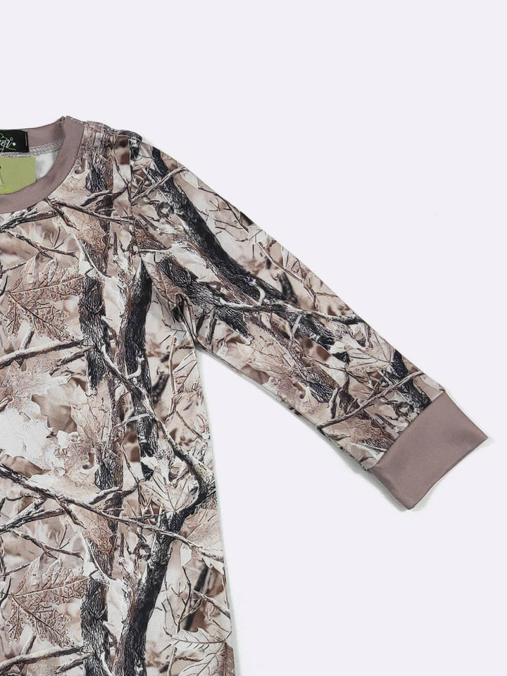 Khaki Tree Camo Boy Romper