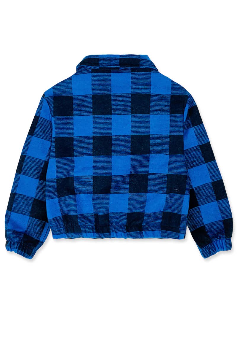 TFJ-Q23-9908T-06 Toddler's Flannel Shacket W/ Front Pockets