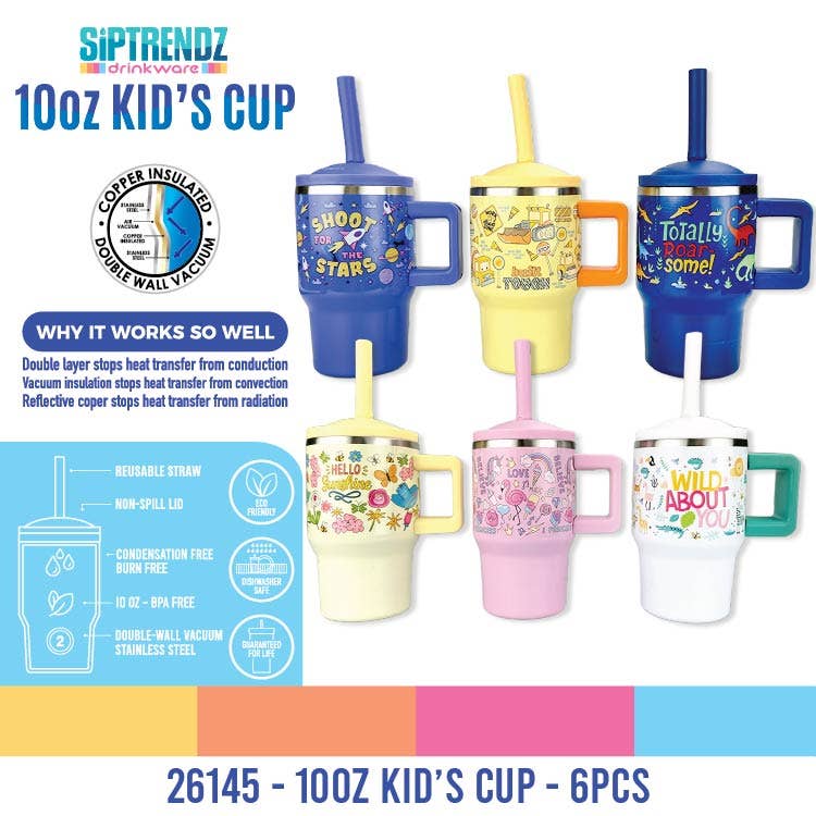 Sip Trendz Insulated 10oz Kids Cup Assortment