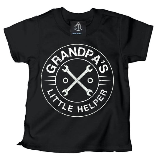 1262-BLACK WHITE | Grandpa's Little Helper