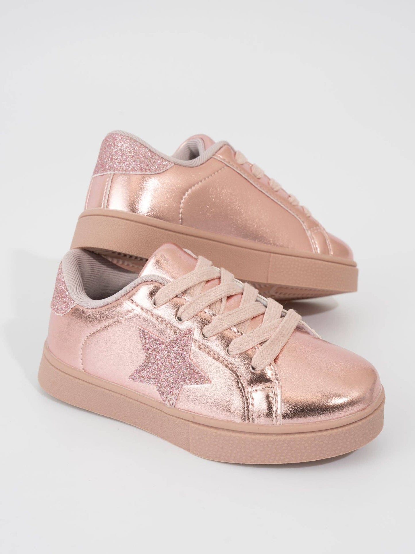 Girls' Sparkle Star Sneaker - Metallic Pink