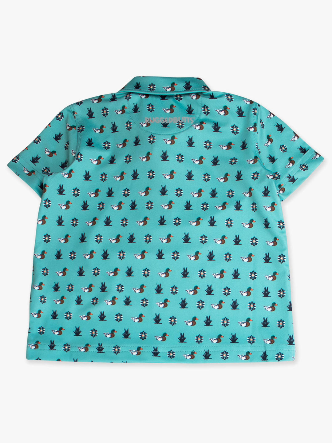 Boys Dapper Ducks Knit Short Sleeve Performance Polo