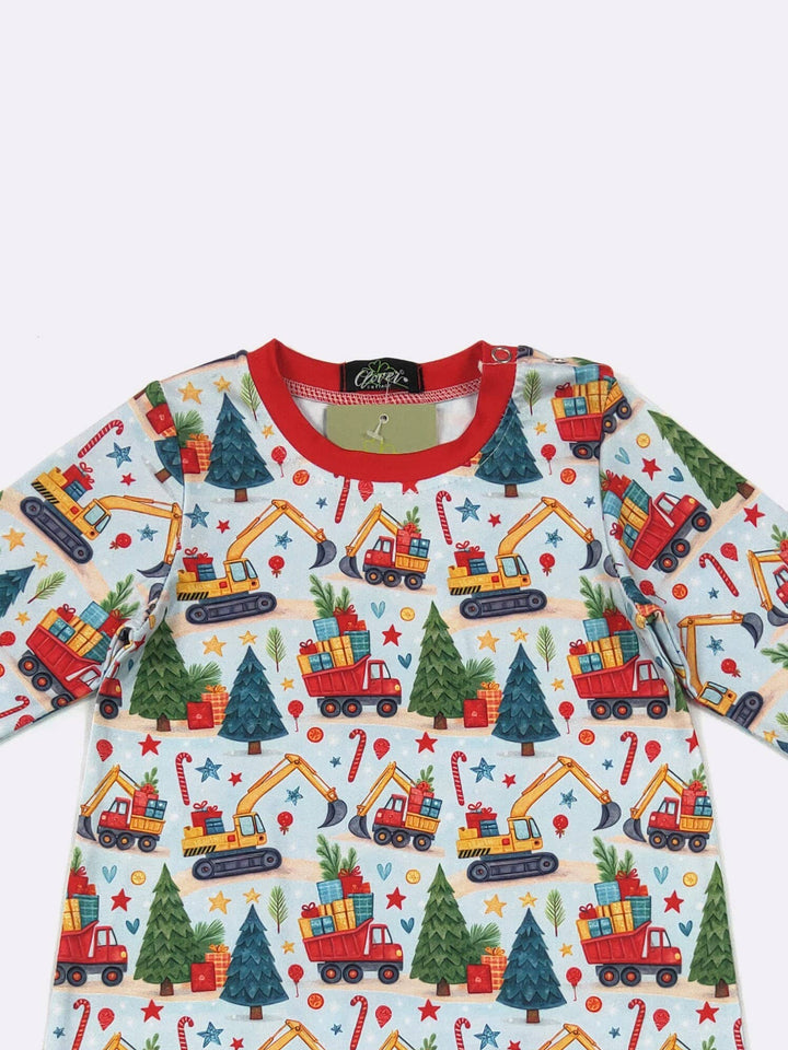 Christmas Dozer Boy Romper