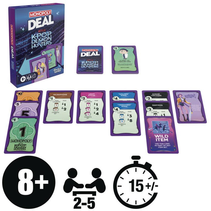 Monopoly Deal: KPop Demon Hunters Card Game