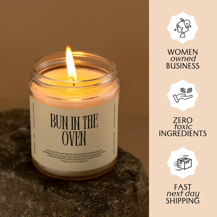 Bun in the Oven Candle