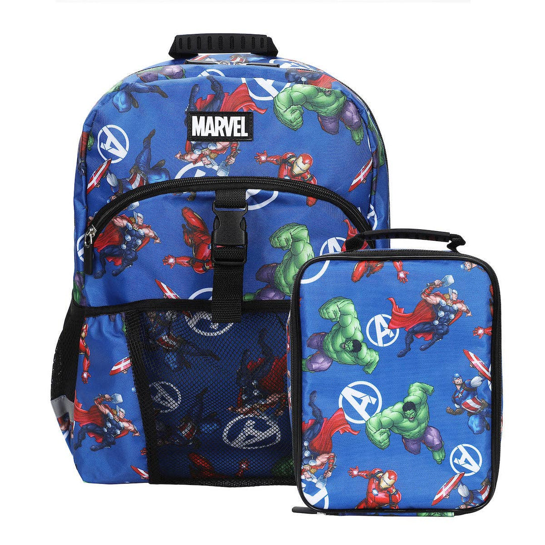 Marvel’s Avengers Classic 2-Piece 16” Kids Backpack &amp; Lunch Box Set For School And Travel
