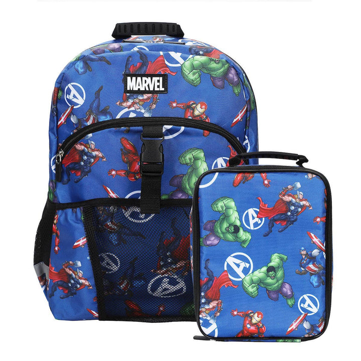 Marvel’s Avengers Classic 2-Piece 16” Kids Backpack &amp; Lunch Box Set For School And Travel
