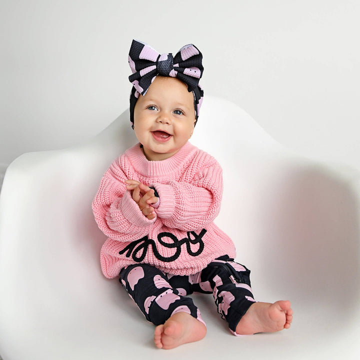 Suéter rosa Boo para Halloween para niños