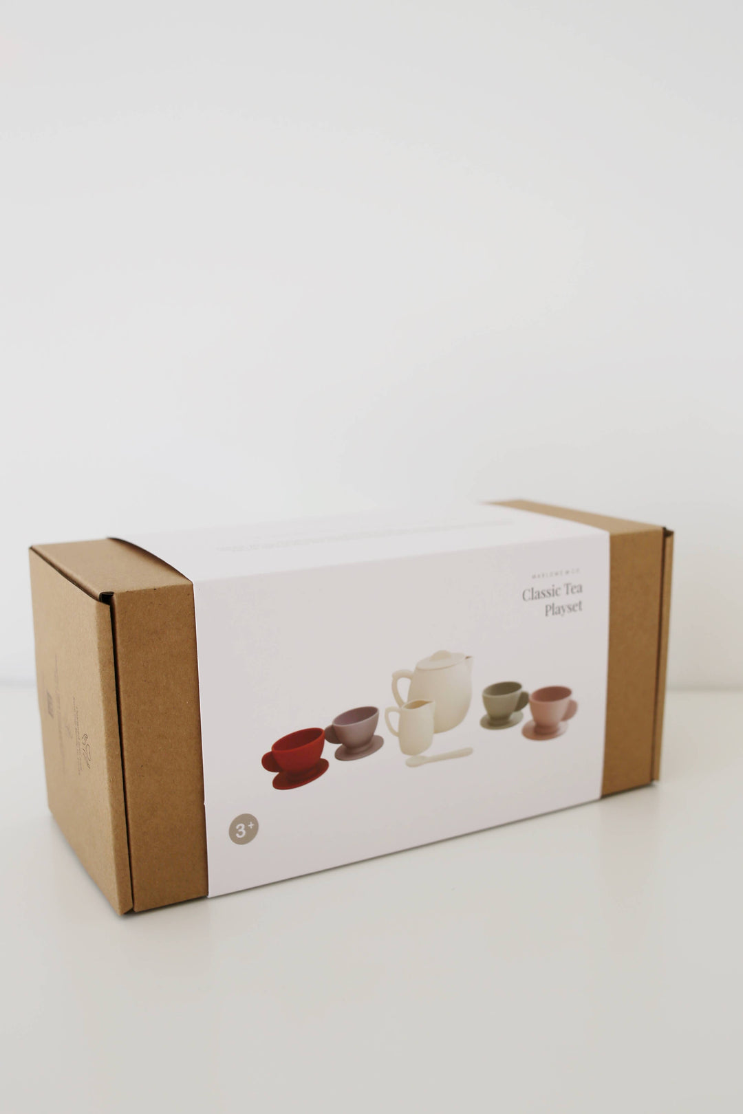 Juego de té de silicona con mezcla de colores crema