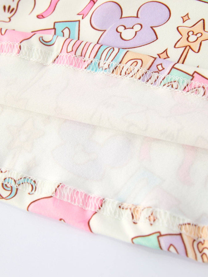 Pastel Magical Theme Girls Flutter Sleeve Dress