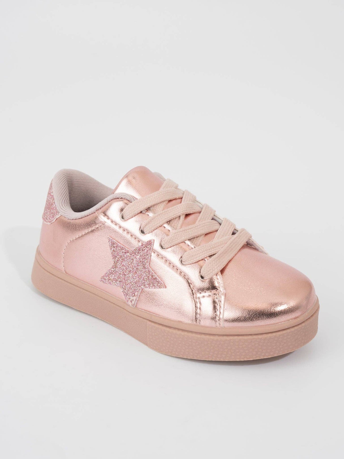 Girls' Sparkle Star Sneaker - Metallic Pink