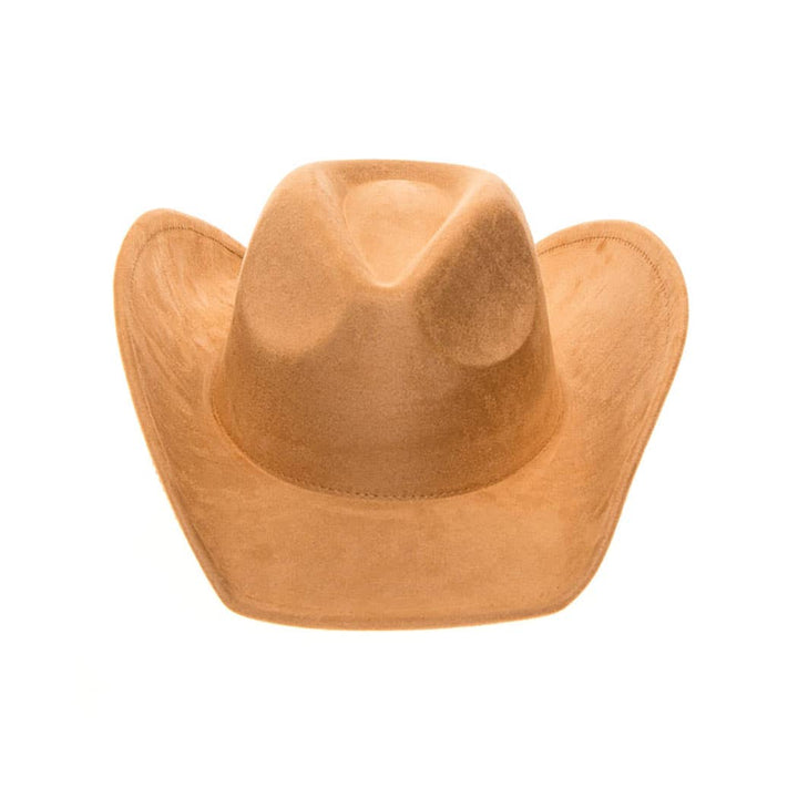 Vegan Suede Classic Cowboy Hat - Adjustable &amp; Durable