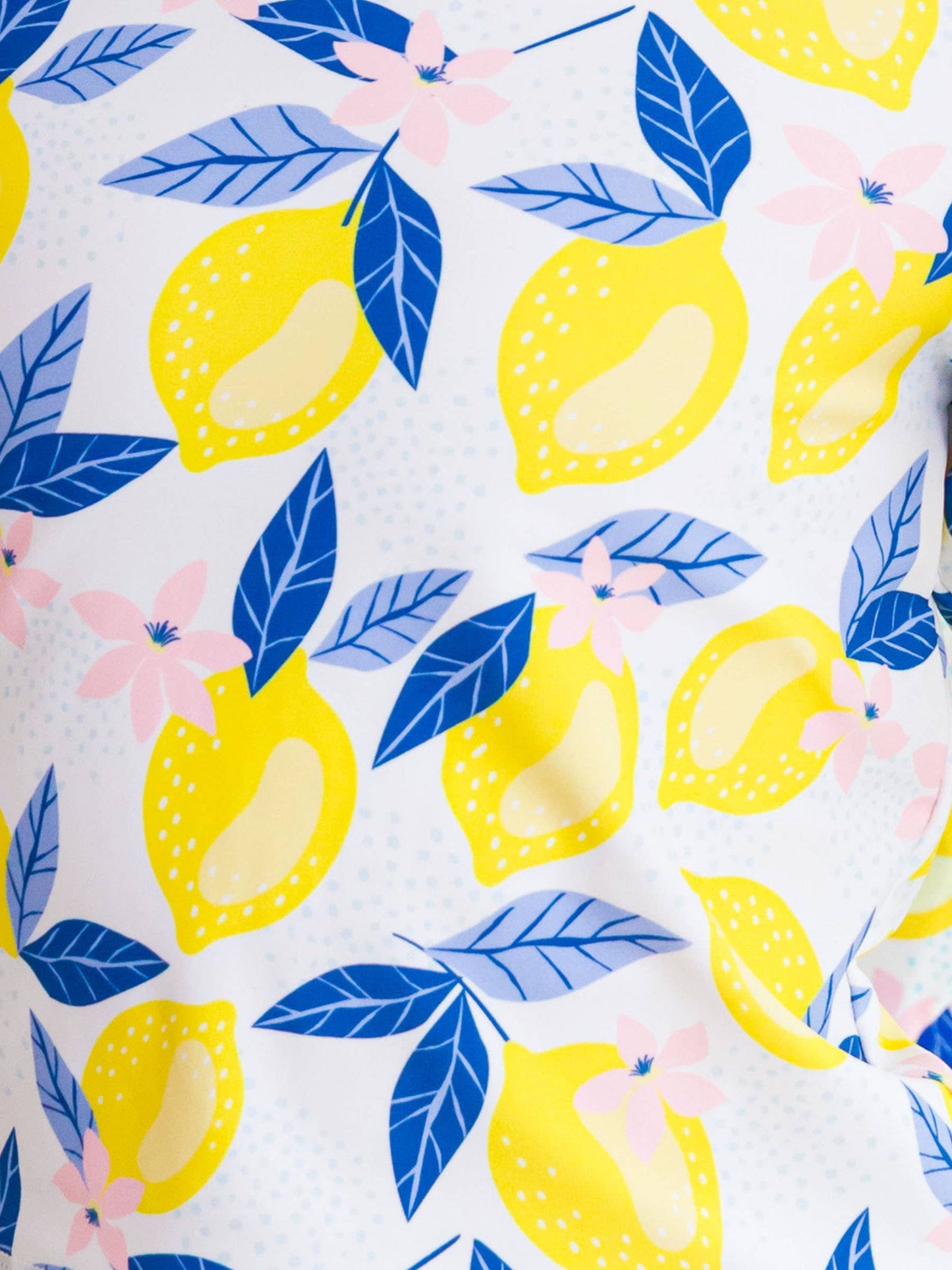 Girls Lemon Capri Bow V-Back One Piece Swimsuit