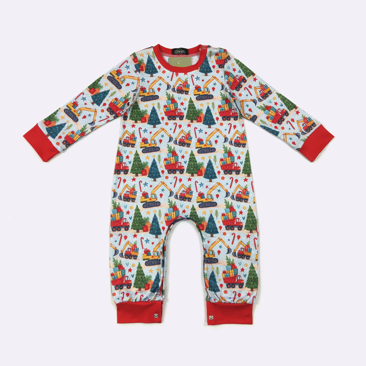 Christmas Dozer Boy Romper