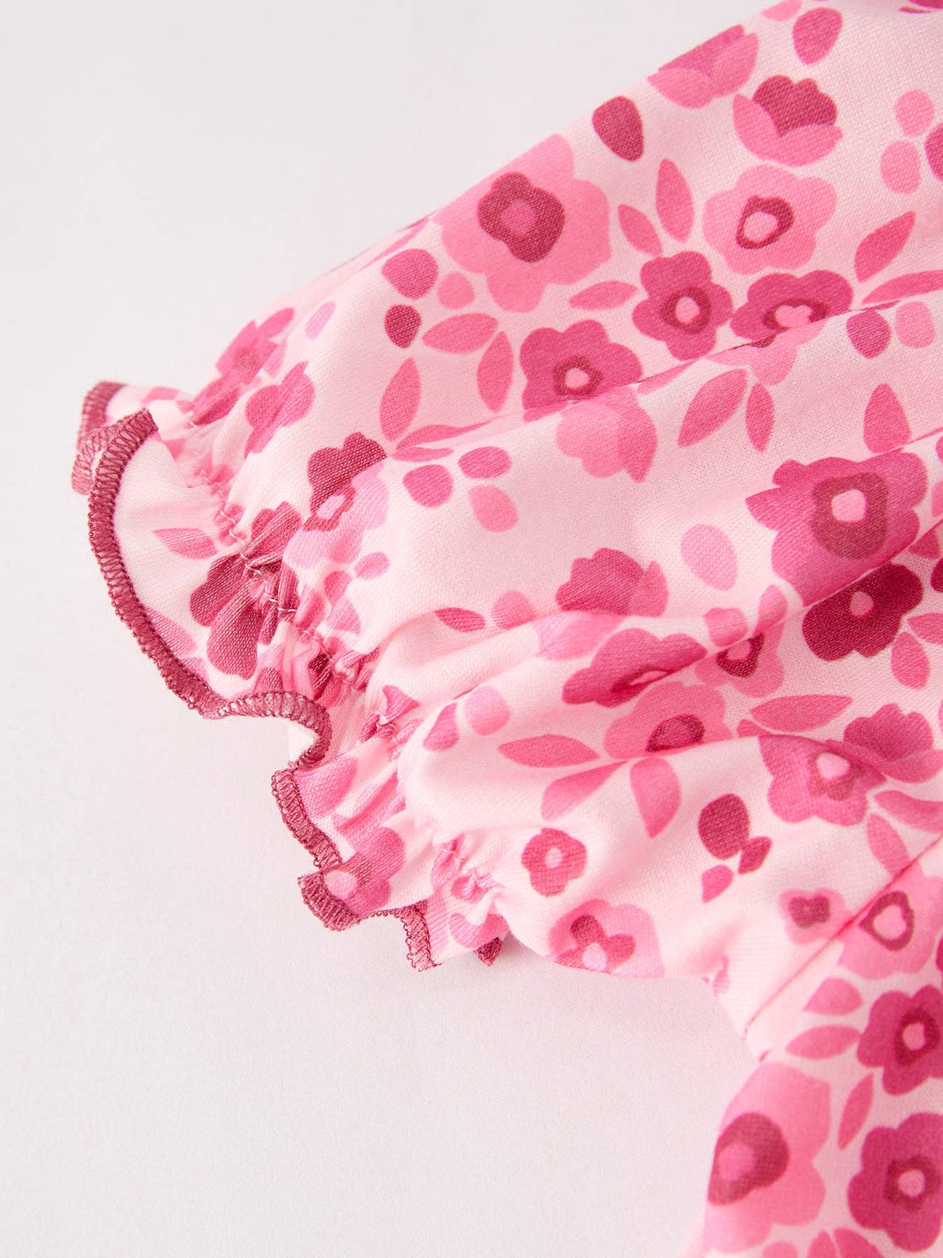 Boots Smocking Embroidered Short Sleeve Floral Dress