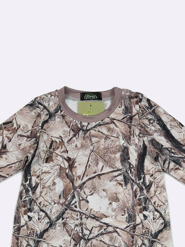 Khaki Tree Camo Boy Romper