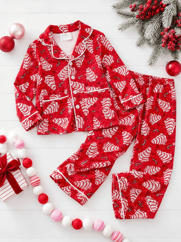 Christmas Tree Cake Family Matching Pajamas
