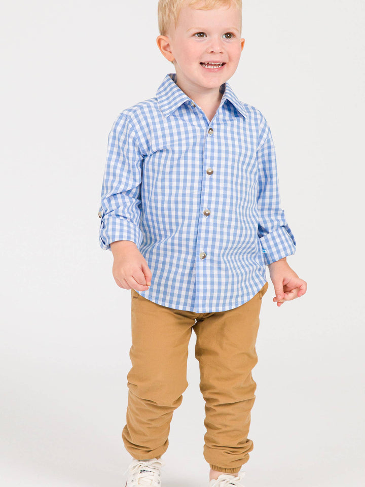 Boys Dark Khaki Jogger Pants