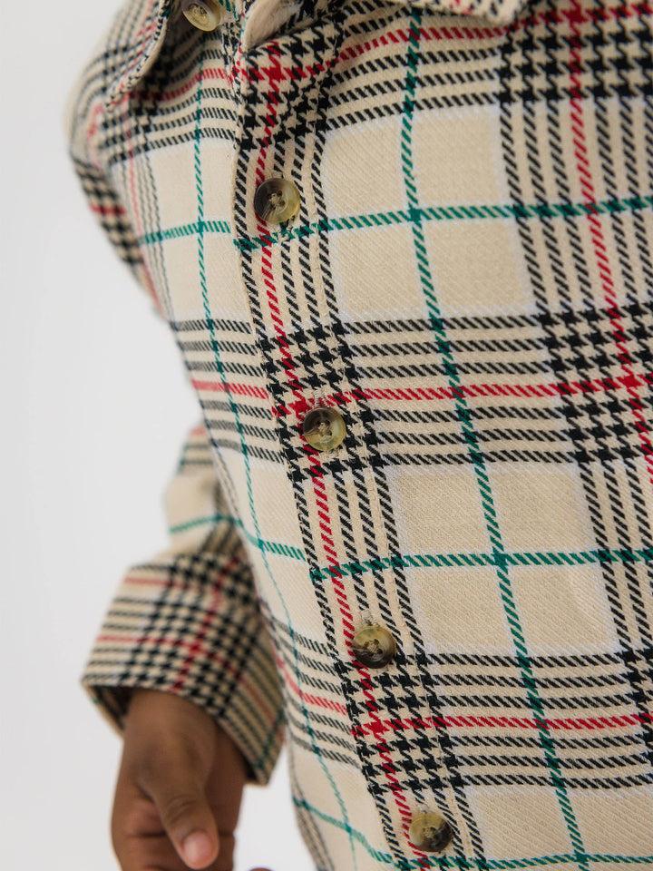 Boys Tannen Plaid Long Sleeve Button Down Shirt