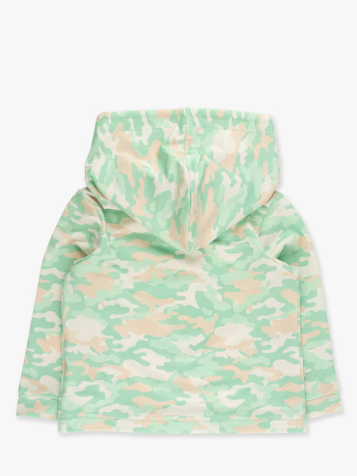 Boys Sage Trail Camo Performance Hooded Shirt