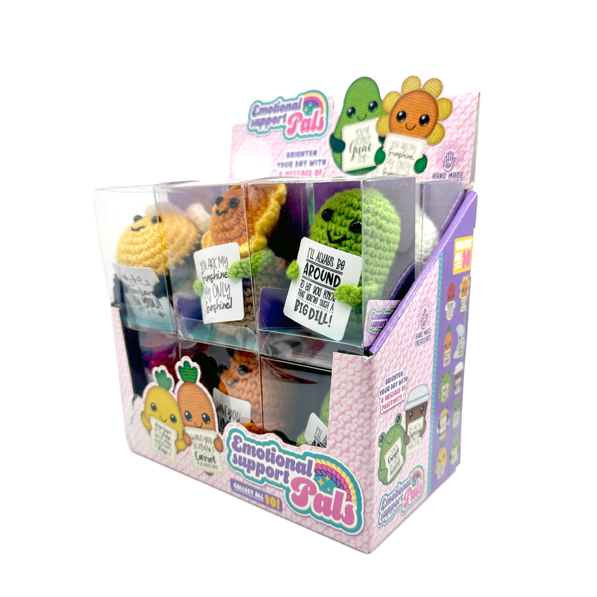 Emoitional Support Pals Emotional Support Crochet Plush Pals Boxed - 12/Display – Elizabeth ...