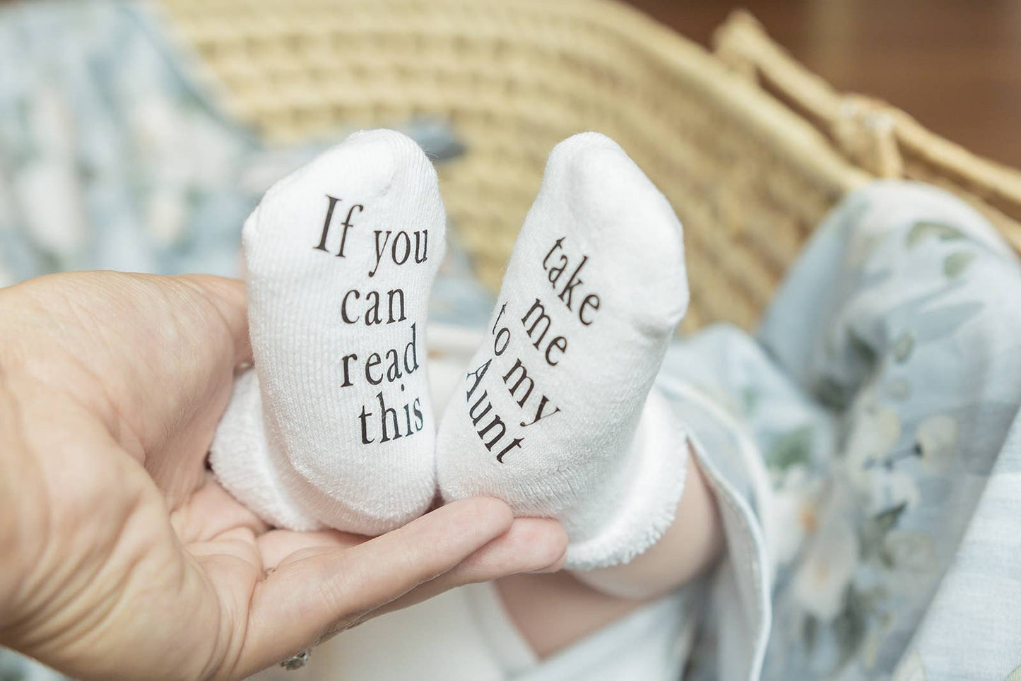 Take Me to My Aunt Baby Socks | Baby Items | Baby Shower