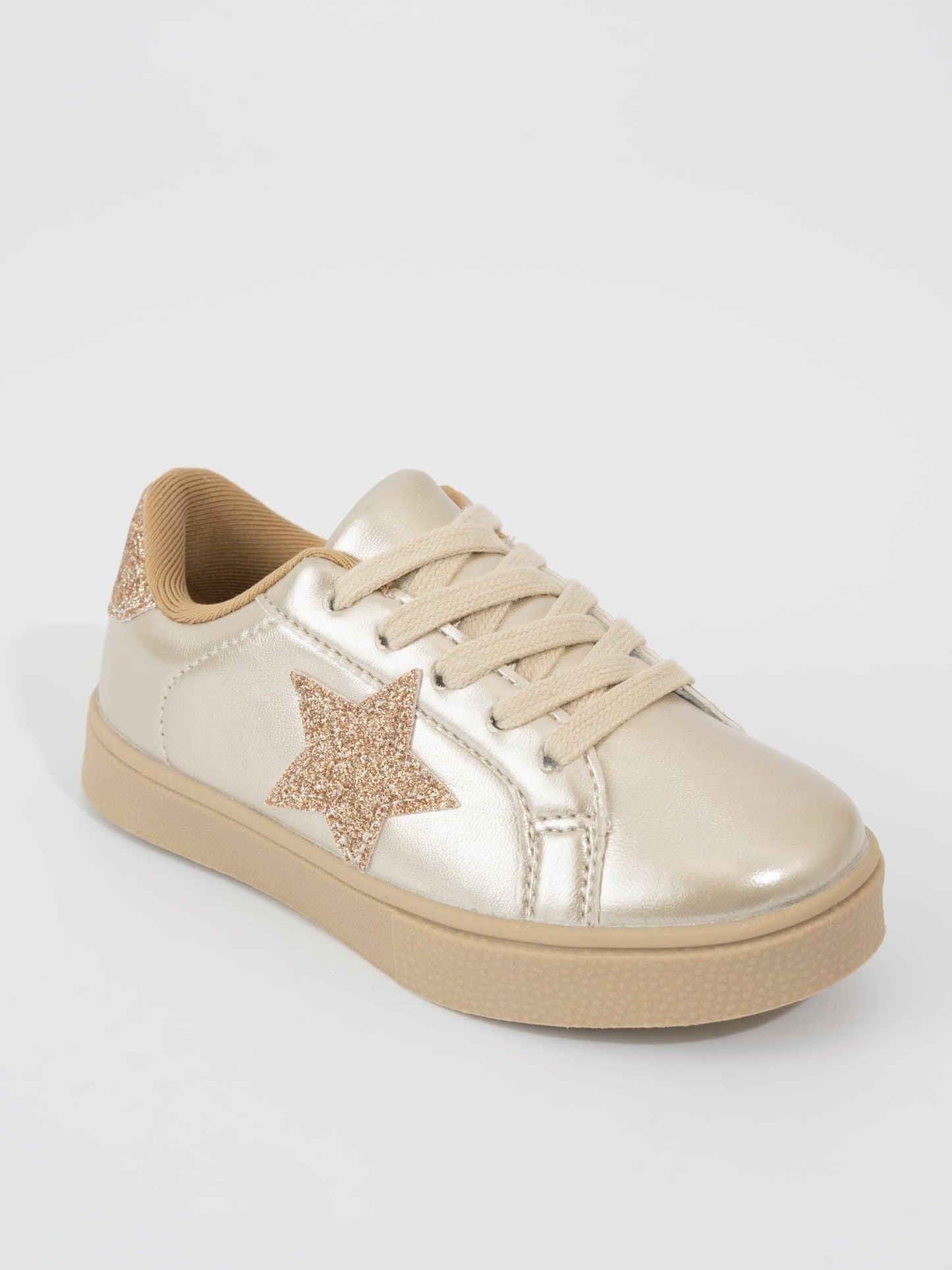Girls' Sparkle Star Sneaker - Metallic Gold